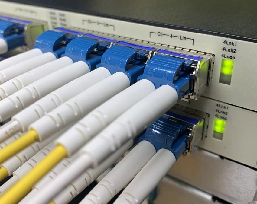 SFP port of the gigabit switch
