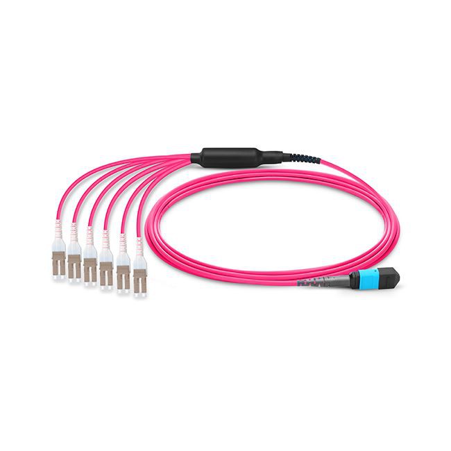 Patch Cord Fiber jumper MTP-24 OM4 Breakout Kablo